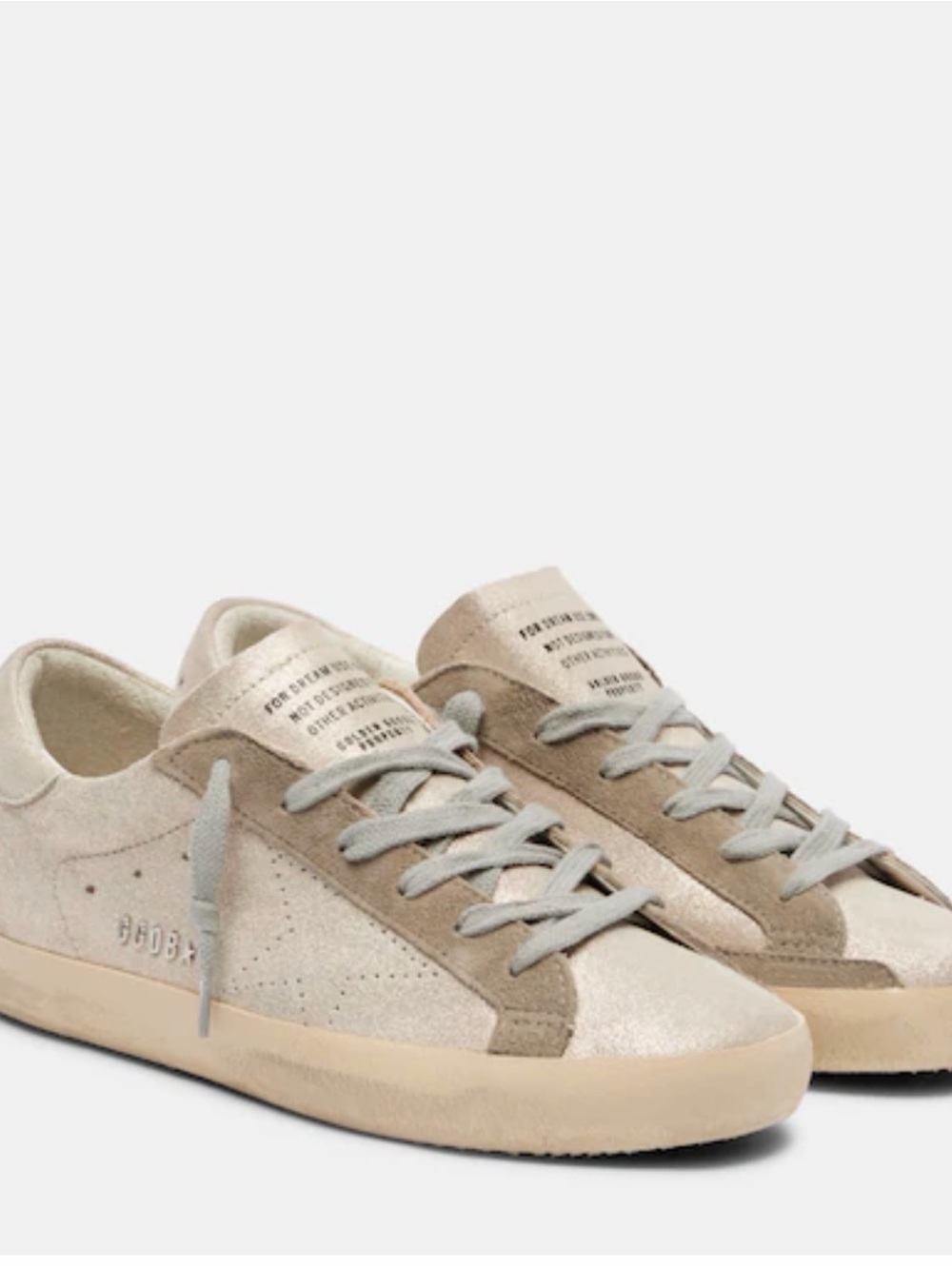 Golden Goose Women's Low-Top Sneakers in Light Beige and Taupe